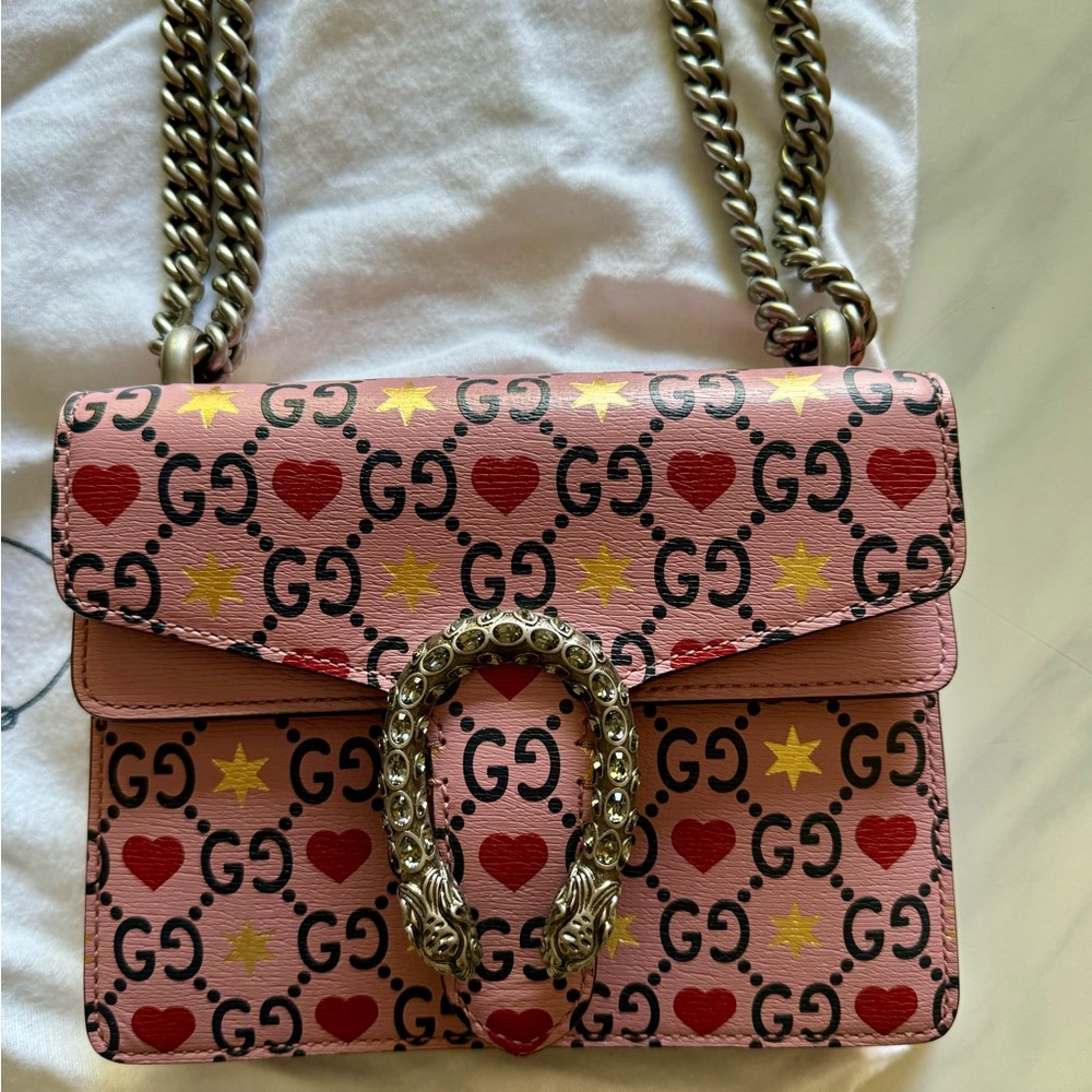 Limited Edition Gucci Heart Dionysus Bag with Prada Dustbag